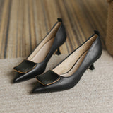 Women Soft Leather High Heels