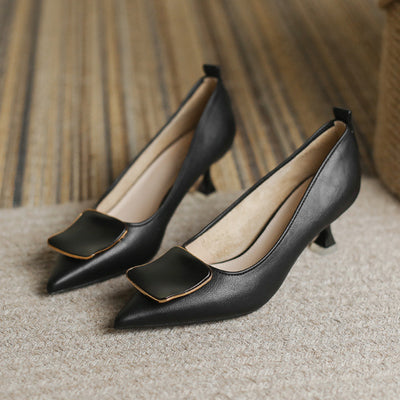 Women Soft Leather High Heels