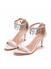 Women Tassel Beaded Stiletto Heels Sandals