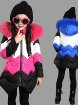 Winter Coats Girls Jacket Hooded Warm Down Jackets 