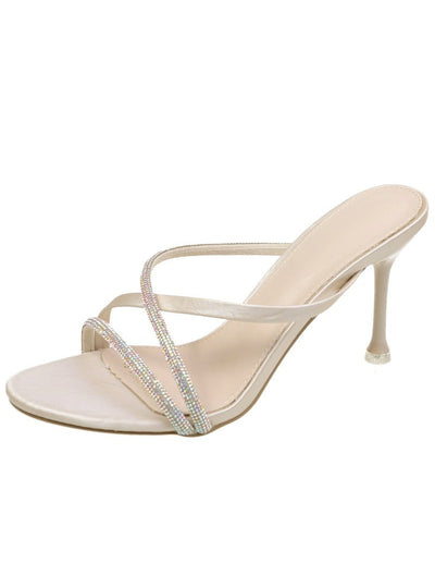 Round-headed Rhinestone Sandals