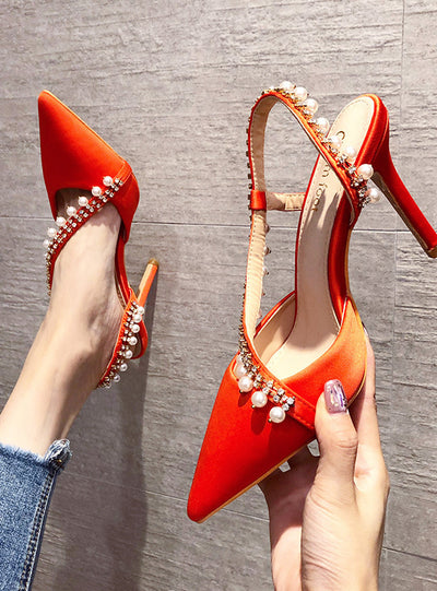 High-heeled Rhinestones Diamonds Shoes