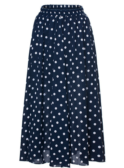 Bohemian Beach Skirt Wave Point Chiffon Skirt