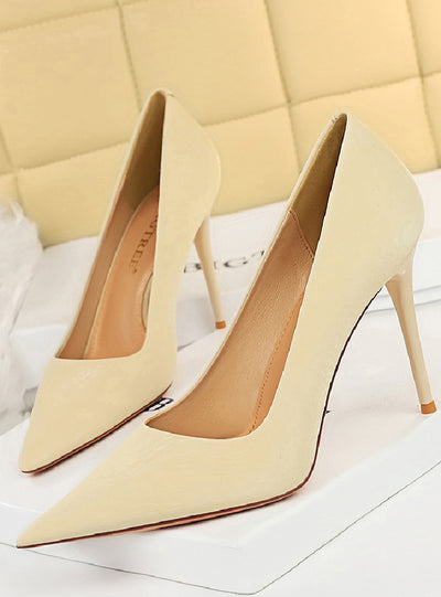 Retro Stiletto Shallow Pointed Shoes