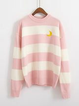 Women's Sweaters Kawaii Ulzzang College Candy Color