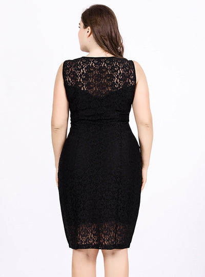 Sleeveless Crochet Hollow Sexy Dress