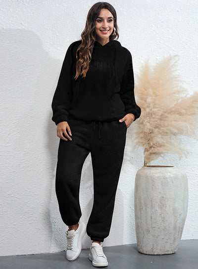 Loose Letters Padded Plush Suit