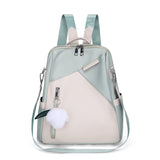 Oxford Cloth Travel Bag Contrast Color Backpack