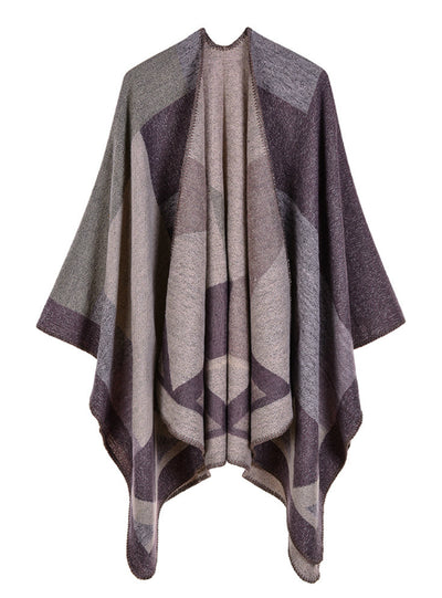 Diamond Mud Dots Gradually Cashmere Jacquard Shawl