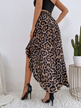 Bohemia Leopard Print High Waist Skirt