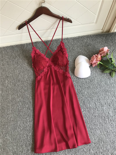 Silk Ice Silk Lace Nightdress