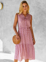 Wave Point Sexy Long Dress