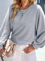 Solid Color Blouse Hoodie