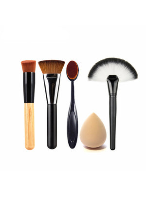 4pcs Best Makeup Brush Set Powder Foundation Travel