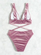 Sexy One-piece Deep V Neck Beach Bikini