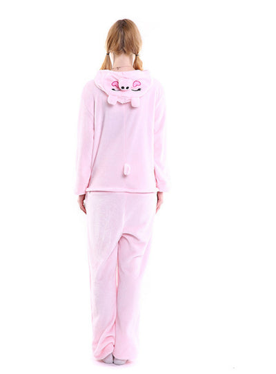 Pink Pig Costume Winter Warm Sleepwear