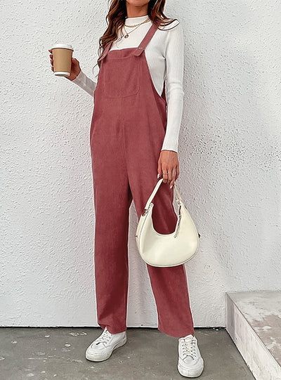 Retro Jumpsuit Corduroy Bib