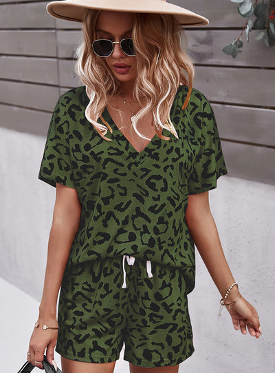 Leopard Print Home Leisure Suit