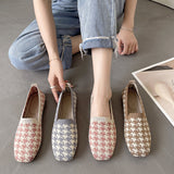 Women's Soft Soles Plaid Shoes