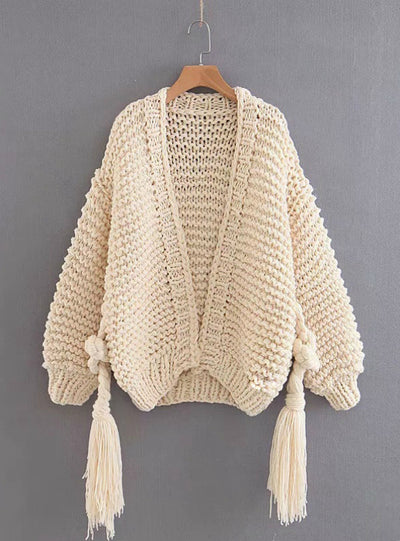 Long Sleeve Pink Ladies Cardigans For Women With Sashes