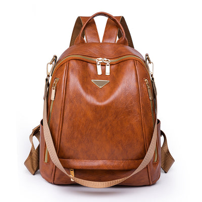 Soft PU Outdoor Travel Retro Leisure Backpack