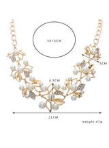 Match-Right Pearl Necklaces & Pendants Leaves