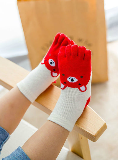 Bear Five Toes Socks Kids Socks Girl Boy