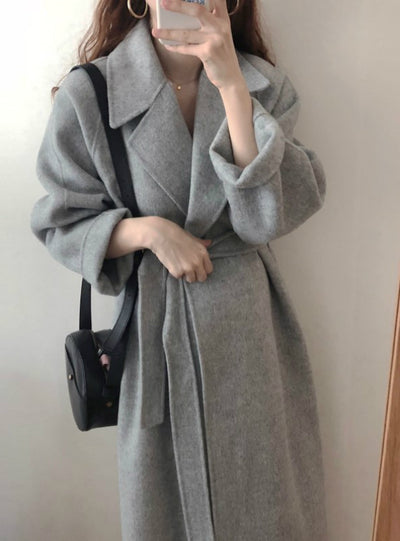 Winter Long Overcoat Outwear Coat Loose