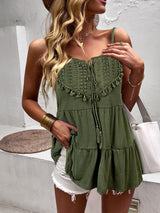 Leisure Holiday Sling Bow Tie Knit Top