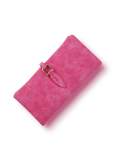 Women leather Leaf Long Wallet Female Coin Purse