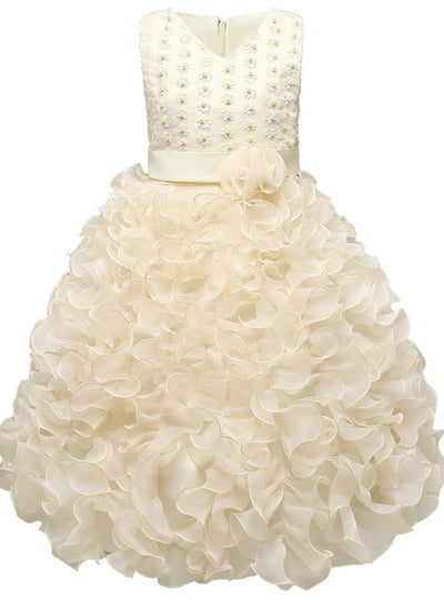 Girls Kids Tutu Clothes Flower Girl Wedding Evening Dress