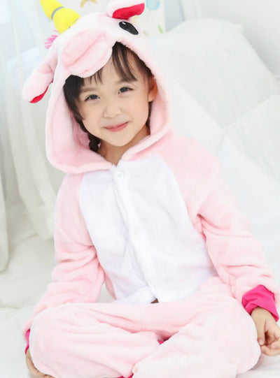 Tianma Flannel Cartoon Animal Conjoined Pajamas