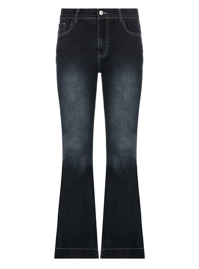 Low Waist Straight Slim Jeans