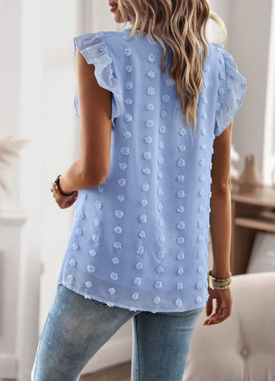 Women Ruffled Shirt Top