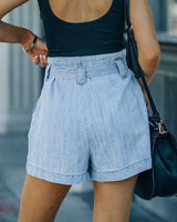 Cowboy Shorts Jeans With belt
