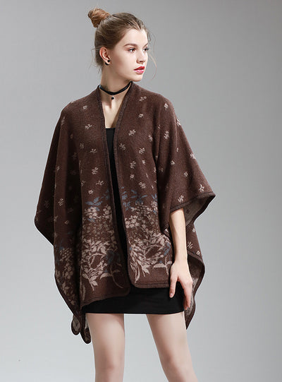 Shawl Long Knitted Cardigan Woolen Coat