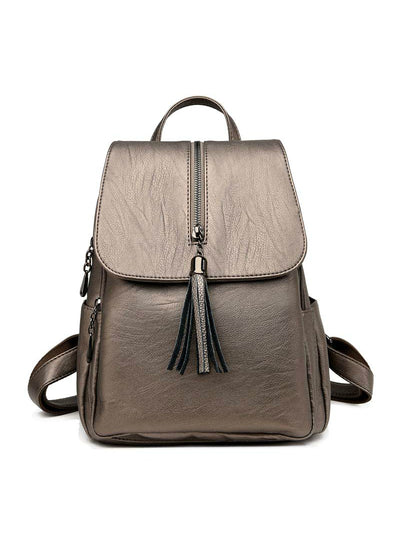 Women Backpack High Quality Genuine Leather School Bags 