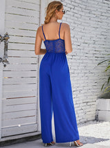 Sexy Backless Sleeveless Lace Jumpsuit