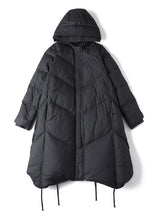 Large Hooded White Duck Down Long Coat