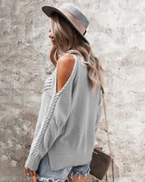 Long Sleeve Coarse Needle Sweater