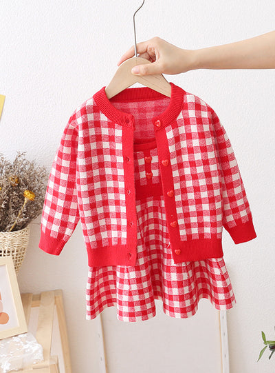 Baby Sweater Long Sleeve Suit Two-piece Set
