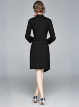 Embroidered Phoenix Fake Two-piece Dress