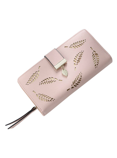 Women Wallet Leather Card Coin Holder Money Clip 