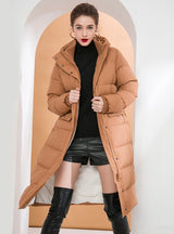 Thick Hooded White Duck Down Jacket Coat