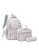 Printed Backpack Water-repellent Daisy Bag Set