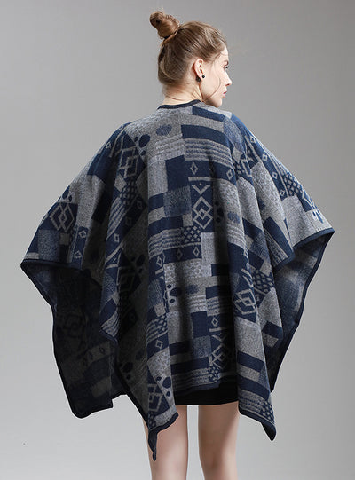 Women's Split Napped Jacquard Shawl