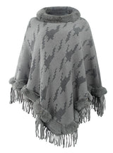 Sweater Collar Tassel Shawl Cloak