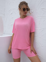 Home Leisure Suit Loose Solid Color Sports Suit