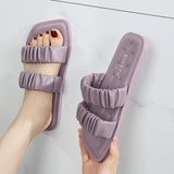 Slippers Slip-proof Candy-colored Fold Slippers