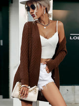 Pocket Twist Cardigan Sweater